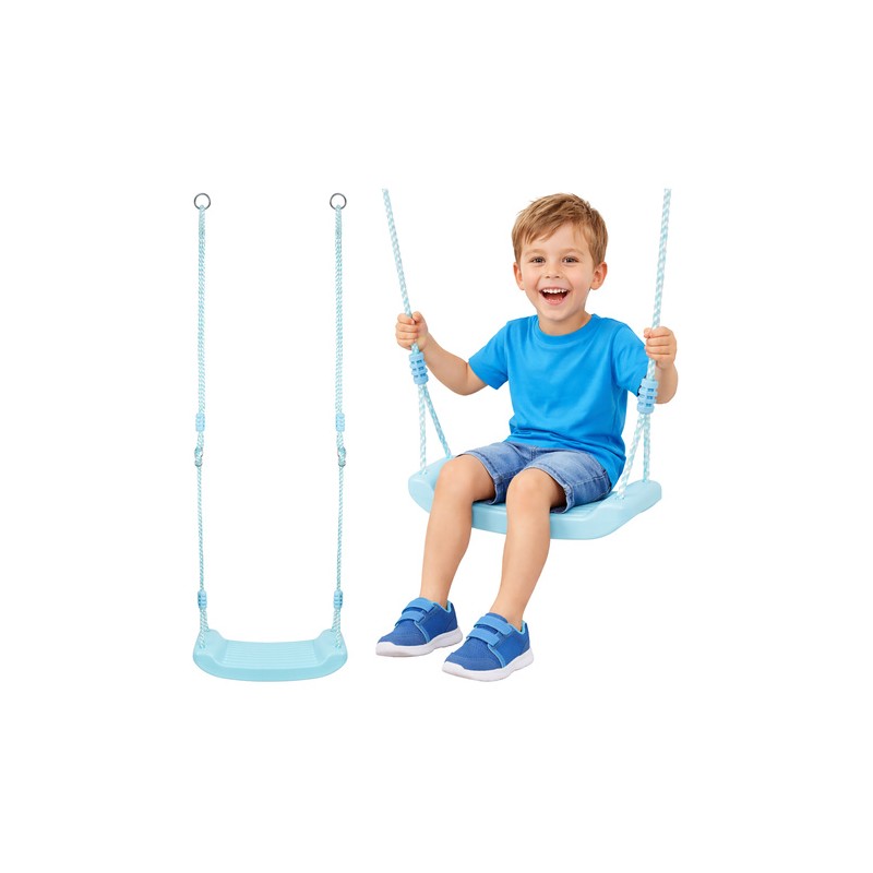 Laste sinine plastikust kiik – reguleeritav ja ilmastikukindel aiakiik