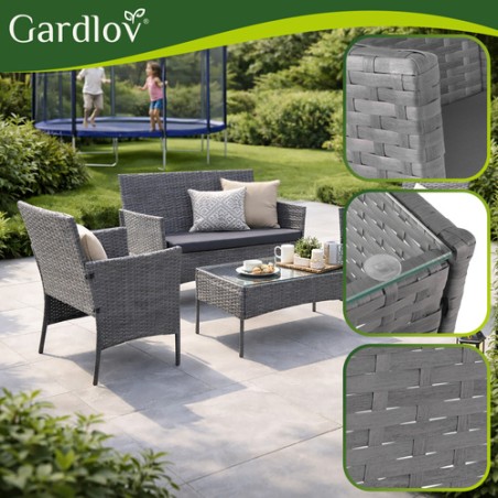 Antratsiit rotangist aiamööbli komplekt