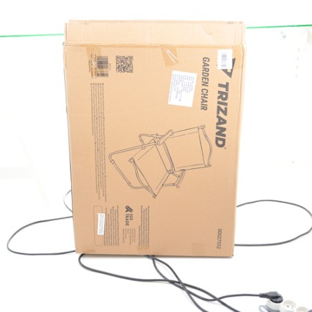 Kokkupandav aiatool, must – 120 kg kandevõimega matka- ja rõdutool