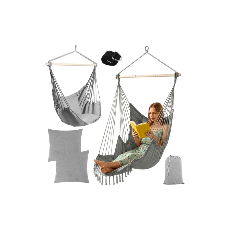 Hall Ripptool – Avar ja Mugav Kookonkiik Patjadega, Kuni 150 kg