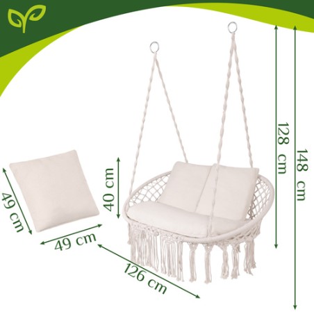 Kahekohaline Kurepesa Aiakiik ja Ripptool – Mugav ja Vastupidav, max 300 kg