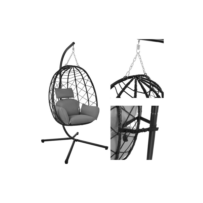 Vastupidav Ripptool Kookonkiik Kuni 150 kg – Mugav Aiakiik Veekindlate Patjadega