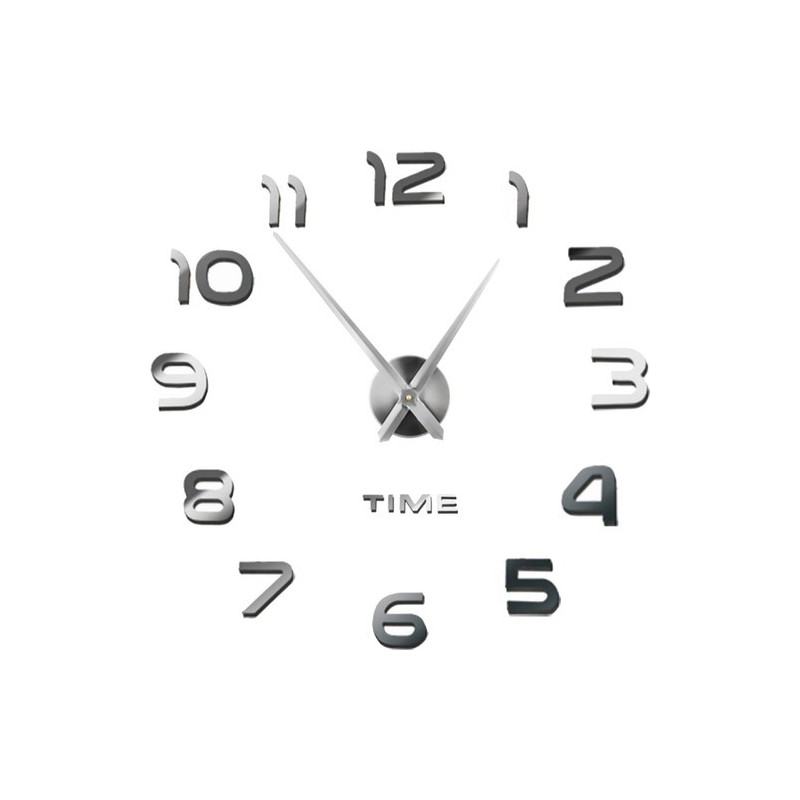 DIY Seinale Kleebitavate Numbritega Seinakell reguleeritava läbimõõduga 60-130 cm