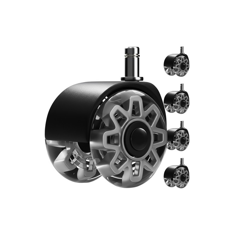 Universaalsed hallid pöörlevad toolirattad, 5 tk – Vaiksed ja põrandasõbralikud