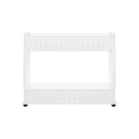 Mobiilne ratastel hoiuriiul kitsastesse vahedesse – universaalne köögi ja vannitoa panipaik, valge