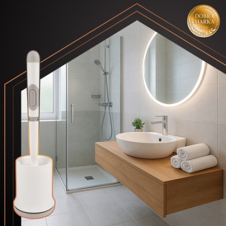 Silikoonist Vannitoahari Seinakinnitusega, Valge WC-hari Konteineriga ja Ventileeritava Hoidjaga