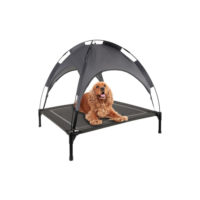 XXL Kaetud Tõstetud Lemmikloomavoodi Veekindla Katusega, Aeda ja Terrassile