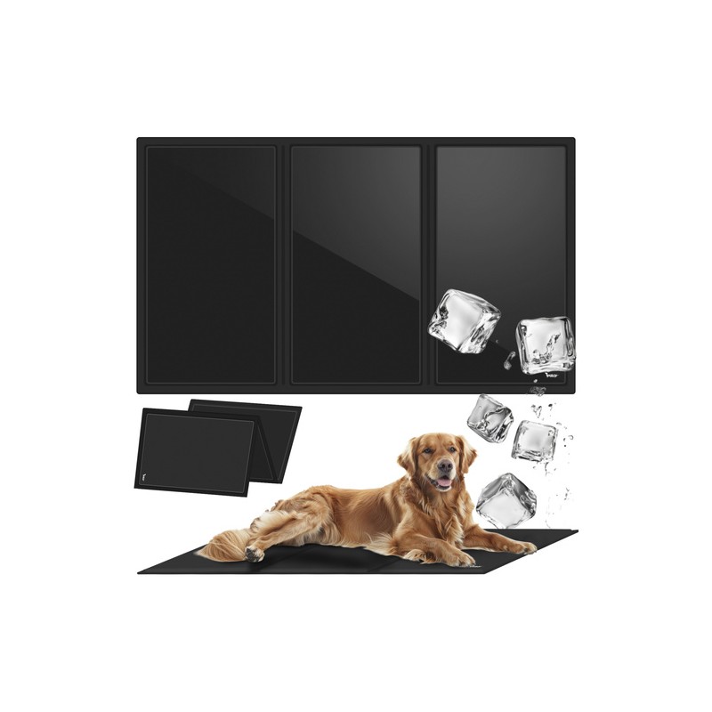 XXL Jahutusmatt Lemmikloomadele 110x70cm – Geeliga Kokkupandav Jahutusalus Koertele ja Kassidele