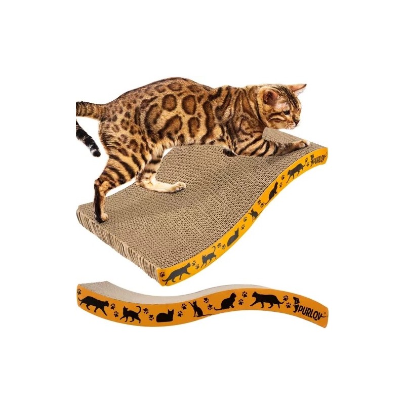 Horisontaalne Laineline Kassikraapimisalus Taaskasutatud Papist