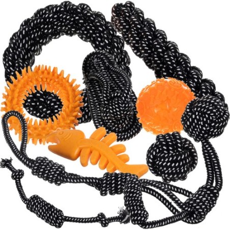 Mitmekülgne koera mänguasjakomplekt – 10 vastupidavat lemmiklooma mänguvahendit