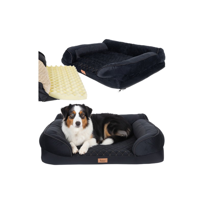 Mugav ergonoomiline lemmiklooma voodi M, 80x65 cm – pestava kattega ja liigeseid toetav