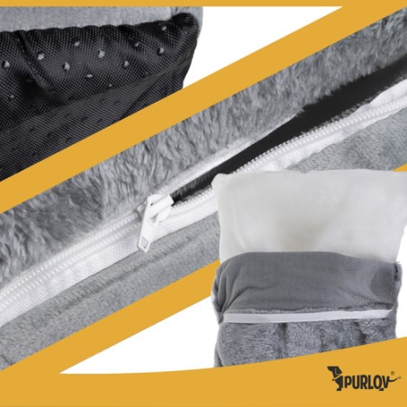 Hall Pehme Plüüsist Kassivoodi ja Peidupaik, 2-ühes Lemmikloomamaja