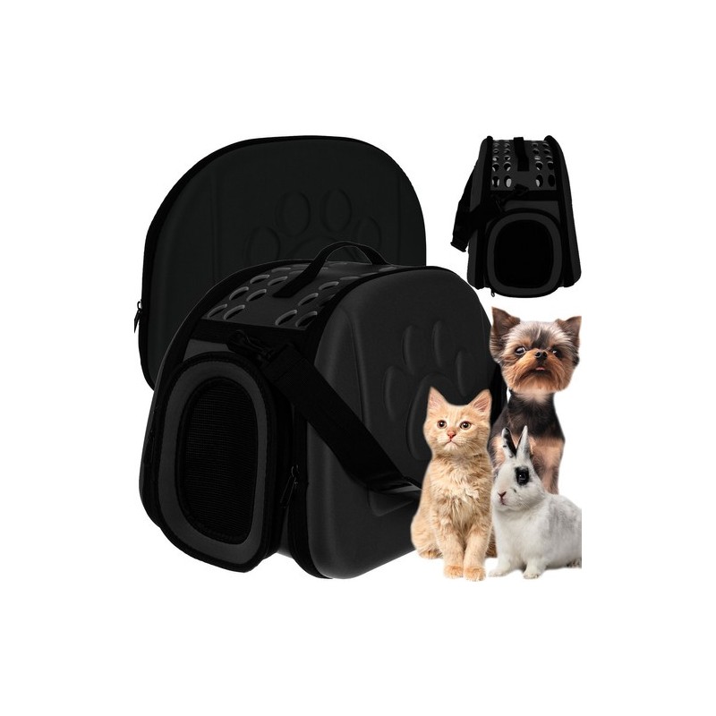 Must kokkupandav lemmikloomakott – turvaline transpordikott koerale ja kassile