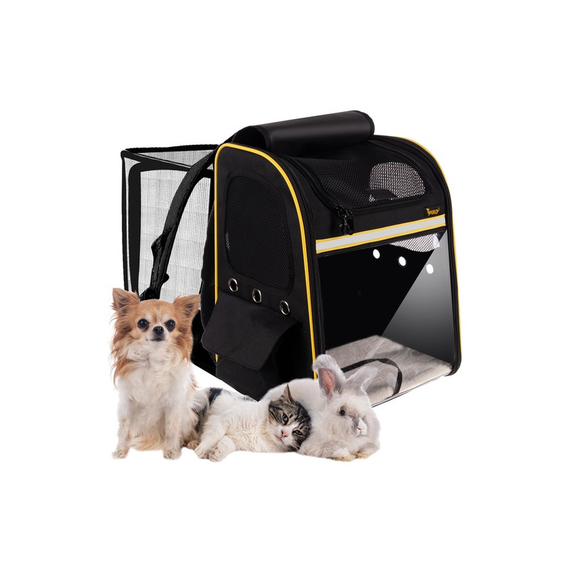 Lemmikloomade reisiseljakott terrassi ja ventilatsiooniga – kassile ja koerale