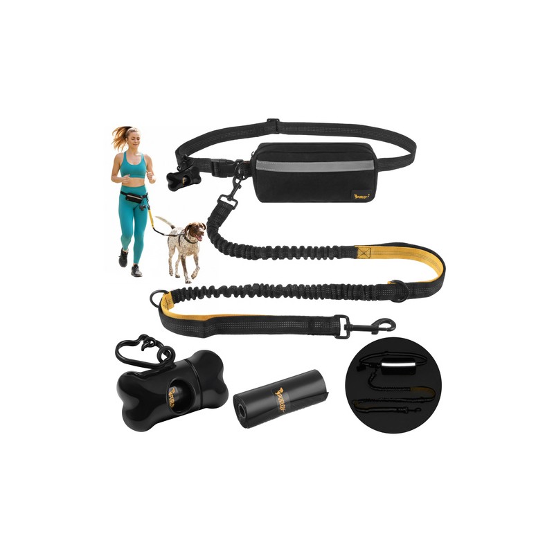 Käed-vabad Puusarihm Amortisaatoriga Suurele Koerale Jooksmiseks ja Treeninguks