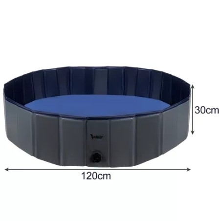 Kokkupandav Lemmikloomabassein ja Aedik 120x30 cm Libisemiskindla Põhjaga