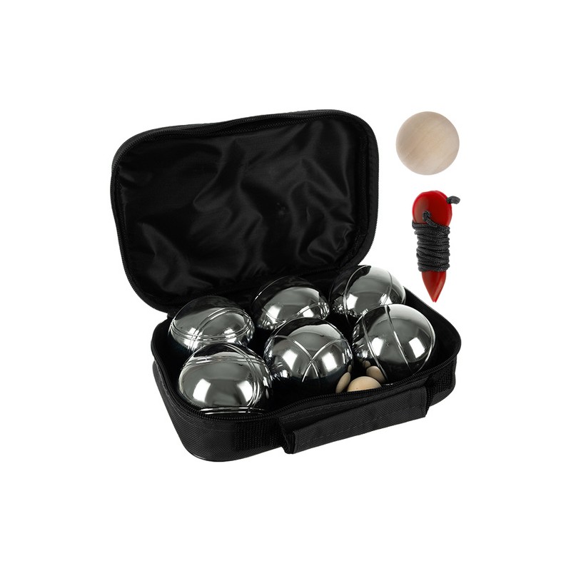 Petangi kuulimängukomplekt 6 teraspalli ja kandekotiga – universaalne osavusmäng