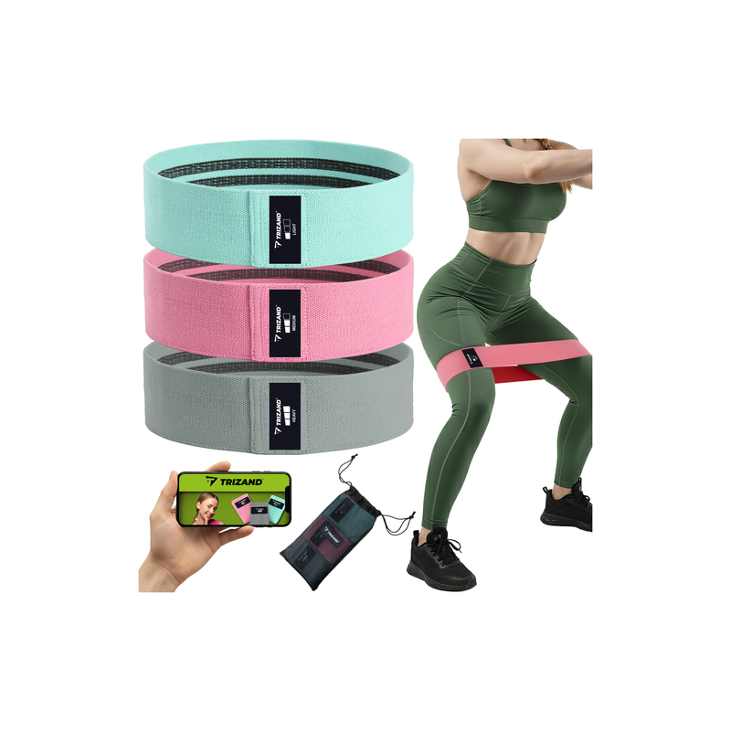 Kangas vastupanurihmade komplekt – 3 erinevat tugevusastet ja treeningkava