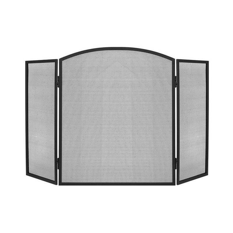 Suur Reguleeritav Kaminasirm / Sädemekaitse XL – Matt Must Teras (118x76 cm)