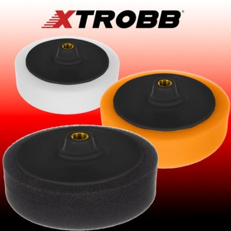 Auto poleerimiskäsnade komplekt 3 tk adapteriga – 145 mm