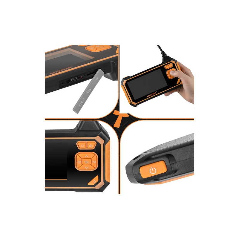 Endoskoopkaamera integreeritud 4.3'' LCD ekraaniga, 5m Full HD