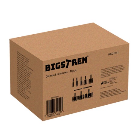 10-osaline Teemant-Augusaagide Komplekt Kivi, Klaasi ja Plaatide Puurimiseks