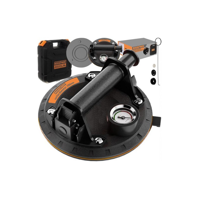 Professionaalne Vaakum-Iminapp Pumbaga ja Manomeetriga – 200 kg Tõstevõimega