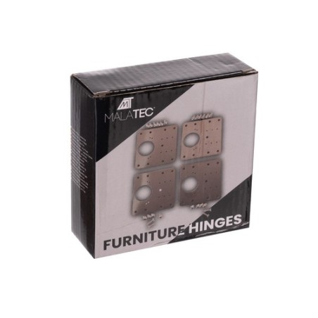 Mööblihingede universaalne parandusplaat, 4 tk roostevabast terasest remondikomplekt