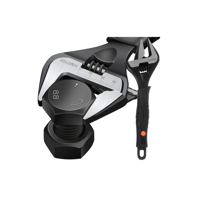 Universaalne reguleeritav mutrivõti süsinikterasest, ergonoomilise käepidemega