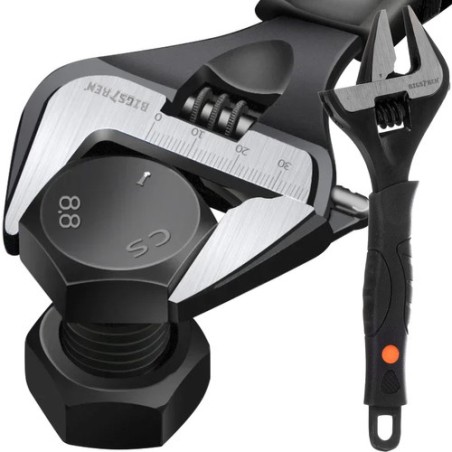 Universaalne reguleeritav mutrivõti süsinikterasest, ergonoomilise käepidemega