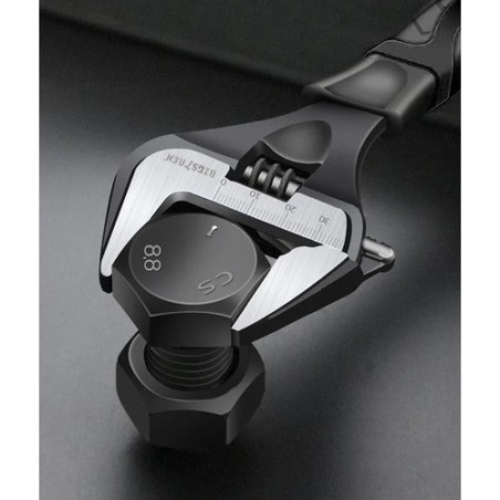 Universaalne reguleeritav mutrivõti süsinikterasest, ergonoomilise käepidemega