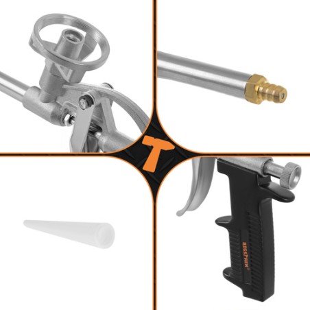 Metallist Reguleeritav Vahupüstol Paigaldus- ja Kinnitusvahule