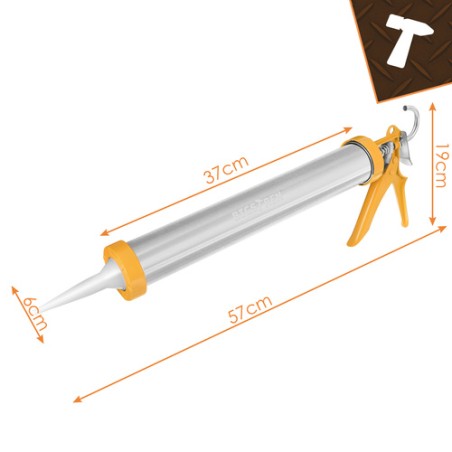 Professionaalne 600 ml tihenduspüstol padrunitele ja vorstpakenditele