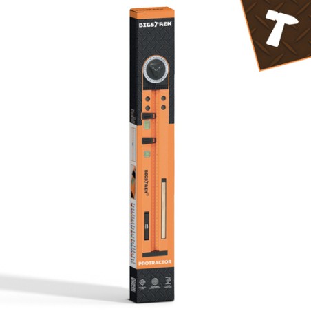 Reguleeritav Nurk-Mõõteriist 3-in-1 | Kraadiklaas, Vesilood ja Kompass 0-270° | 500 mm Joonlauaga