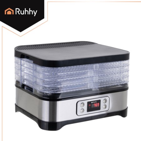 Energiasäästlik Toidukuivati 10L, 5 Alust, LCD, Taimer, Roostevaba Teras