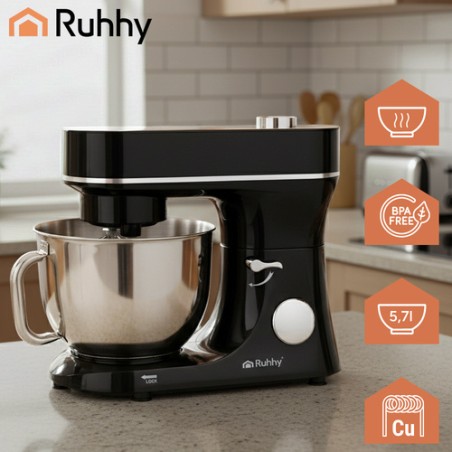 Võimas Planetaarsegisti 5.7L Küttefunktsiooniga Kausiga, Köögirobot 2300W