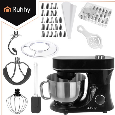 Võimas Planetaarsegisti 5.7L Küttefunktsiooniga Kausiga, Köögirobot 2300W