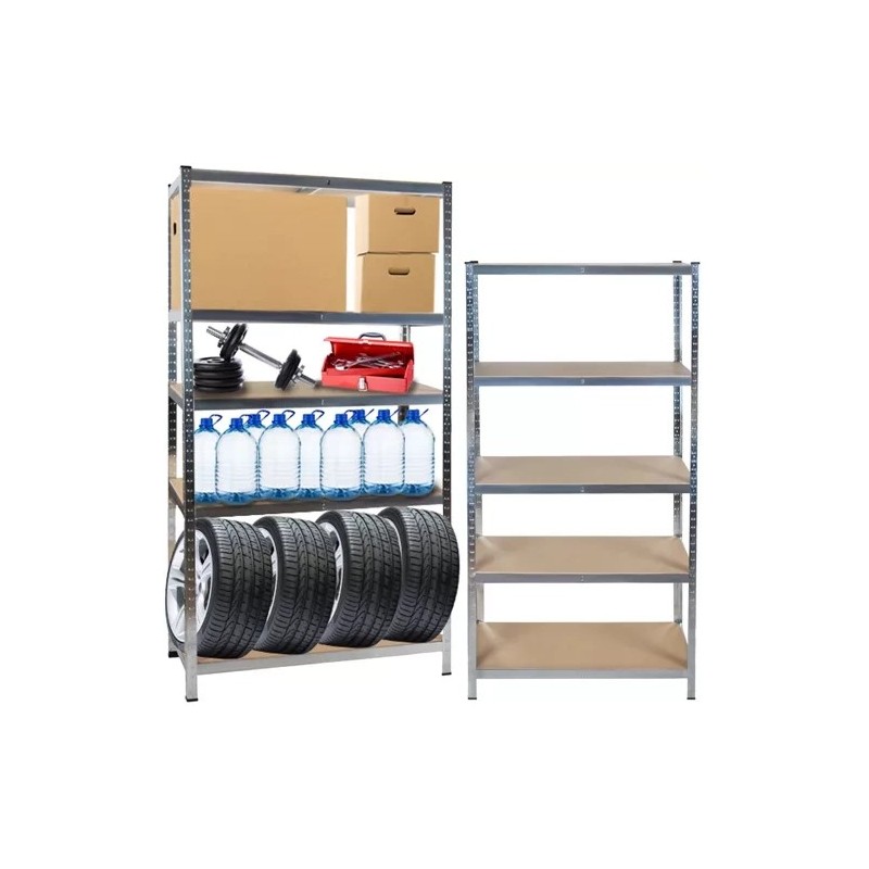 Vastupidav metallist panipaigaral 180x90x40 cm, 5 riiuliga, kuni 875 kg