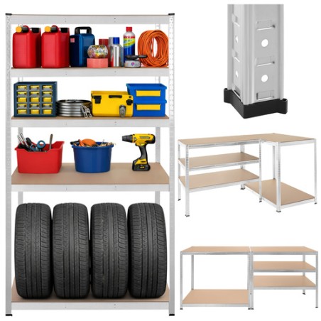 Tsingitud Terasest Suure Kandevõimega Hoiuriiul 180x100x60 cm, 1000 kg
