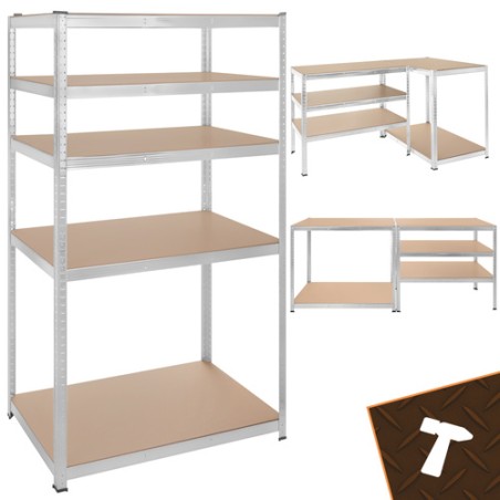 Tsingitud Terasest Suure Kandevõimega Hoiuriiul 180x100x60 cm, 1000 kg