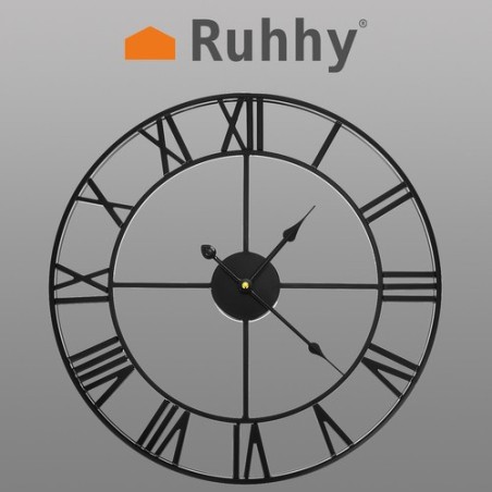 Suur retro stiilis must seinakell rooma numbritega