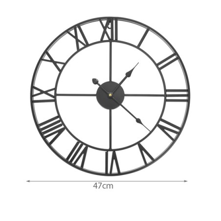Suur retro stiilis must seinakell rooma numbritega