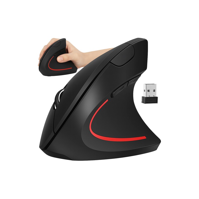 Juhtmevaba Vertikaalne Ergonoomiline Arvutihiir USB 2.4 GHz
