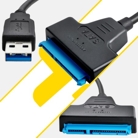 Universaalne USB-SATA 3.0 Konverter 2.5'' HDD ja SSD Kettaseadmetele