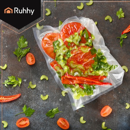 Rihveldatud Vaakumkile Rull Toidu Pakendamiseks 28x600 cm