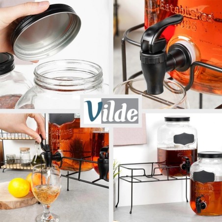 Joogipurk kraani ja musta alusega 2x 4 lii... | FreshDesign.ee