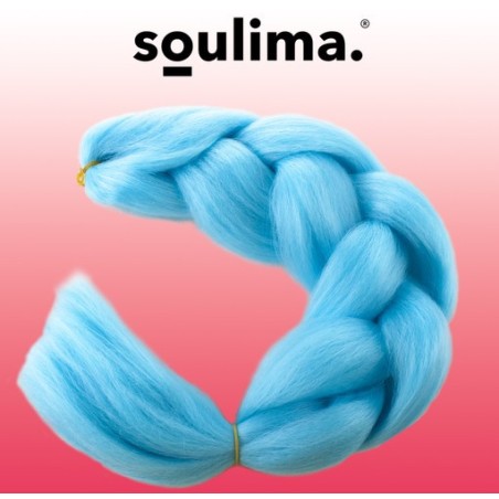 Sünteetilised juuksepatsid – sinine