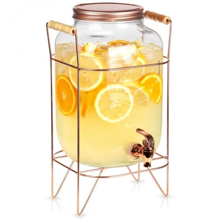 Joogipurk kraani ja alusega, kuldne 8 liitrit | FreshDesign.ee