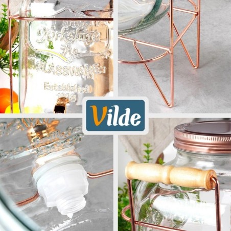 Joogipurk kraani ja alusega, kuldne 8 liitrit | FreshDesign.ee