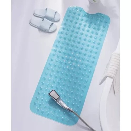 Libisemisvastane Vannimatt Iminappadega Sinine PVC 100x40 cm